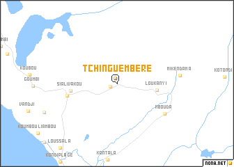 map of Tchinguèmbéré