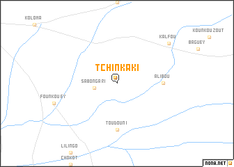 map of Tchinkaki