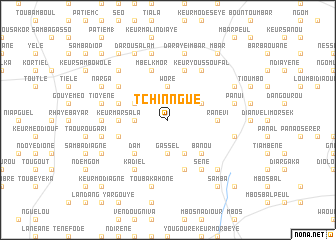 map of Tchinngue