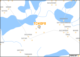 map of Tchiofa