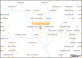 map of Tchiomégon