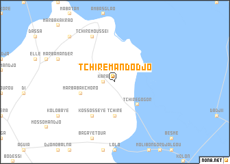 map of Tchiré Mandodjo