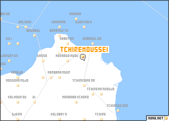 map of Tchiré Mousseï