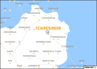 map of Tchiré Siména