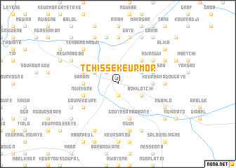 map of Tchissé Keur Mor