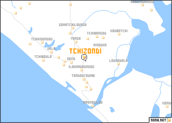 map of Tchizondi