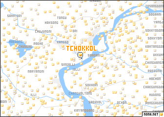 map of Tchok-kol