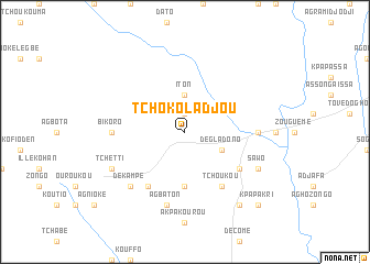 map of Tchokoladjou