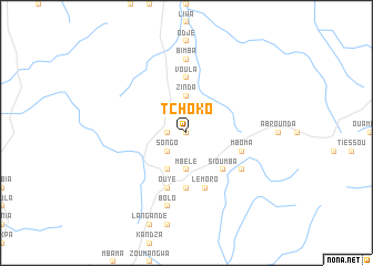 map of Tchoko