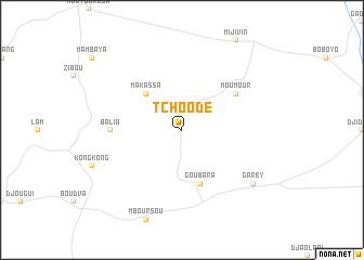 map of Tchoodé