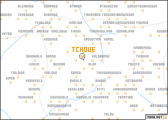 map of Tchoué