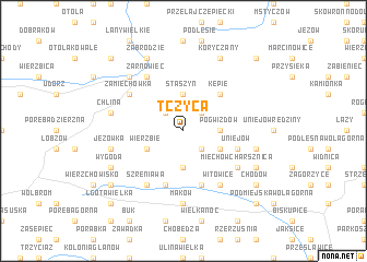 map of Tczyca