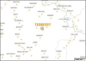 map of Teaberry