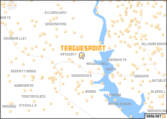 map of Teagues Point