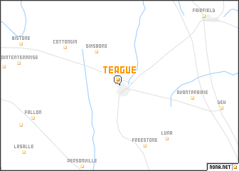 map of Teague