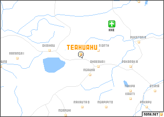 map of Te Ahuahu