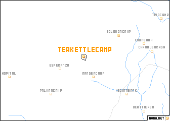 map of Teakettle Camp
