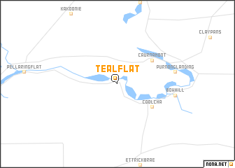 map of Teal Flat