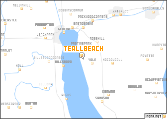 map of Teall Beach