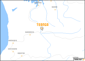 map of Te Anga