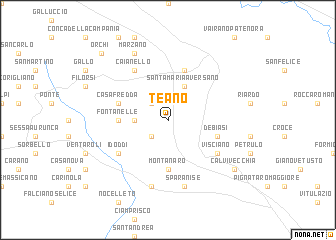 map of Teano