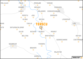 map of Teascu