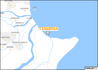 map of Te Awanga