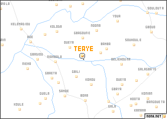 map of Téaye