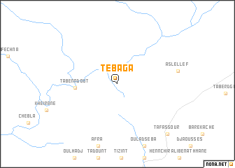 map of Tebaga