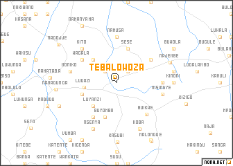 map of Tebalowoza