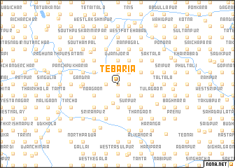 map of Tebāria