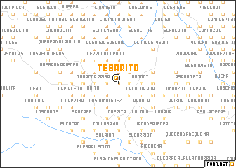 map of Tebarito