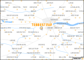 map of Tebbestrup