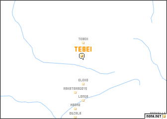 map of Tébé I