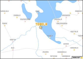 map of Tébéla