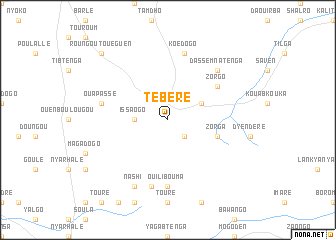 map of Tébéré