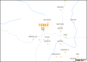 map of Teber