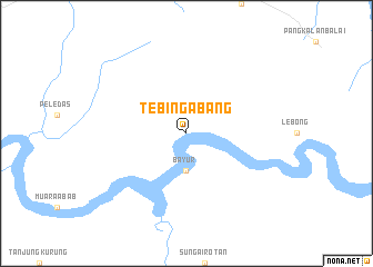 map of Tebingabang