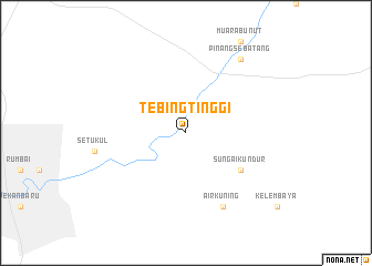 map of Tebingtinggi