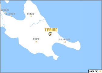 map of Tebing