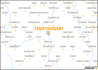 map of Tebintaunggon