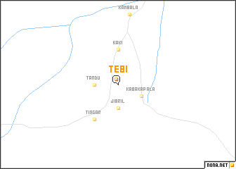 map of Tebi