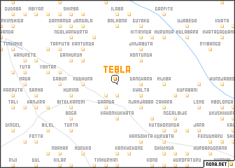 map of Tebla