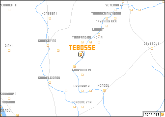 map of Tebossé