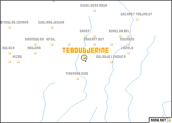 map of Teboudjerine