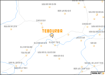 map of Tebourba