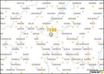 map of Tebo