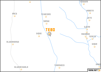map of Tebo