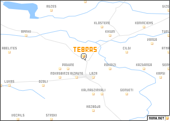map of Tebras