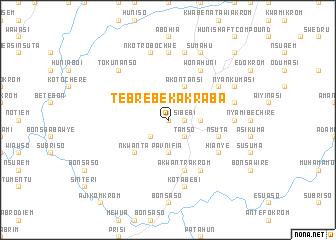 map of Tebrebe Kakraba